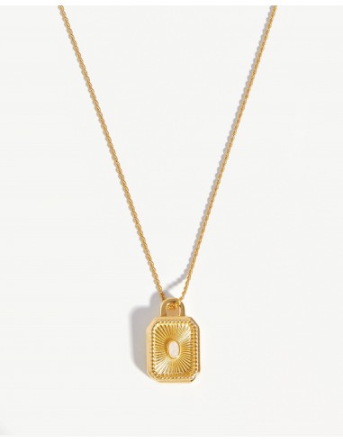 Engravable Square Locket Rope Necklace à prix réduit toute l'année