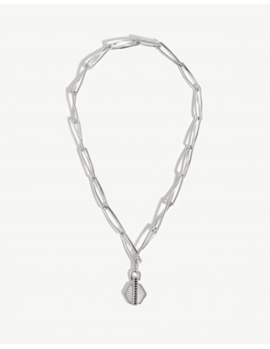 Pave Hex Twisted Link Chain Necklace suggérées chez