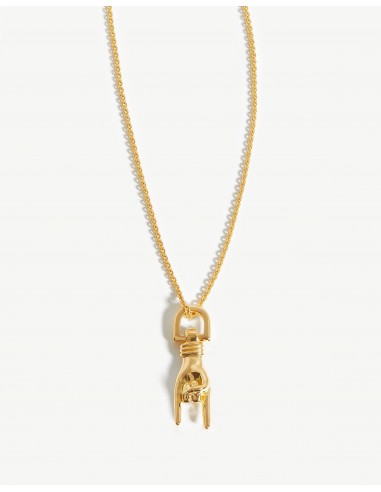 Rock On Charm Necklace | 18k Gold Plated du meilleur 